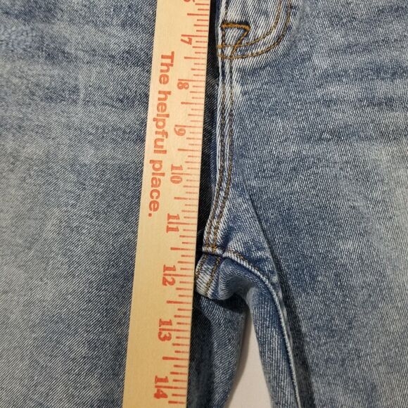 Vigoss Jeans Size 29/8 Royce 70s Stove Pipe Fray Hem Wide Leg High Rise Medium - Picture 12 of 14